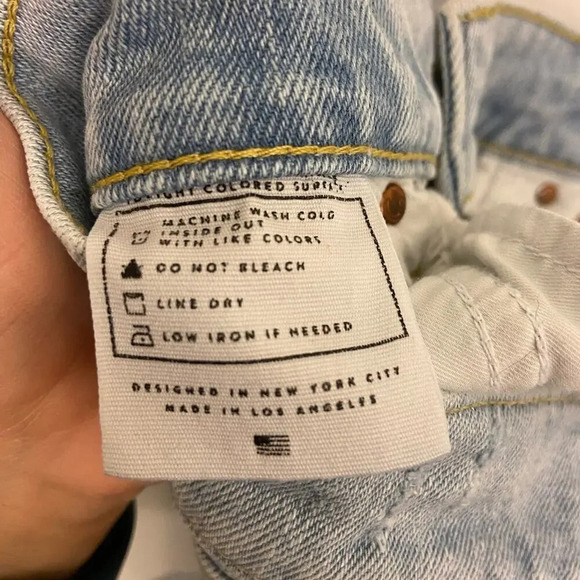 AYR The Sugar Straight Leg Jeans Light Blue Size 27 Short - Picture 10 of 11